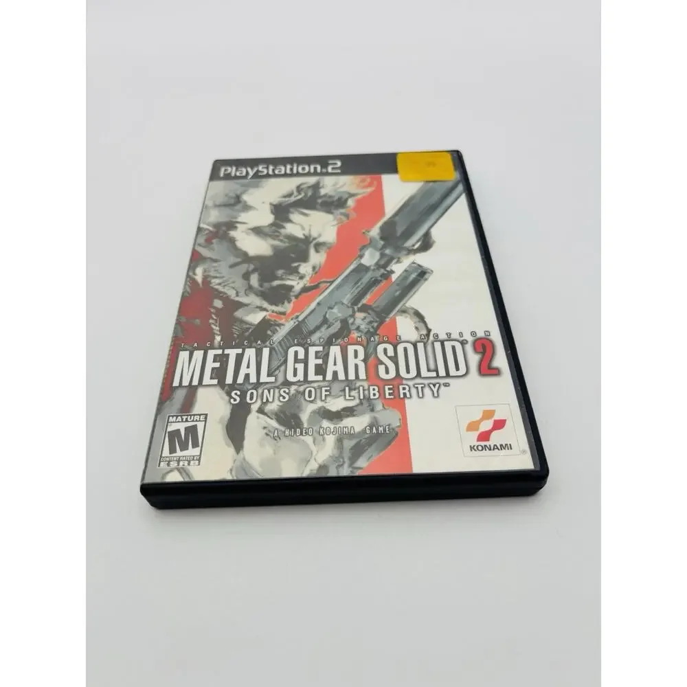 Metal Gear Solid 2 Sons Of Liberty Sony Playstation 2 PS2 Tested Works VG Cond